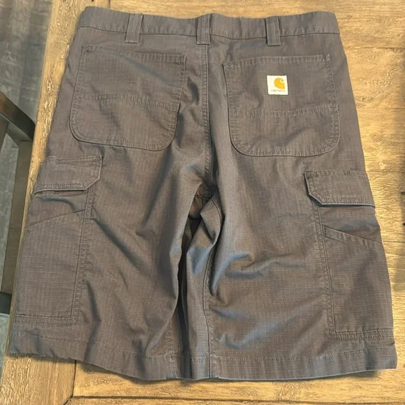 Carhartt Force Relaxed Fit Ripstop Shorts Gray 33 - Picture 4 of 8